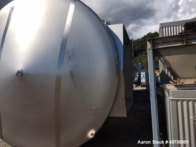 Used Feldmeier 25,000 Gallon 304 Stainless Steel Polished Vertical Vacuum Tank
