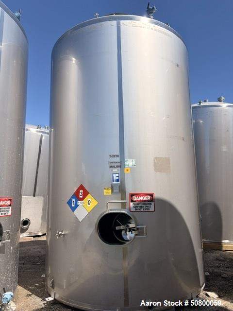 Used Feldmeier 7,000 Gallon Stainless Steel Mix Tank with Lightnin Agitator – Single Wall Process Tank