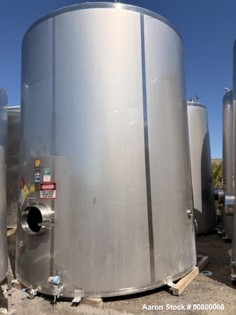 Used Feldmeier 14,000 Gallon Stainless Steel Mix Tank with Lightnin Agitator – Single Wall Process Vessel