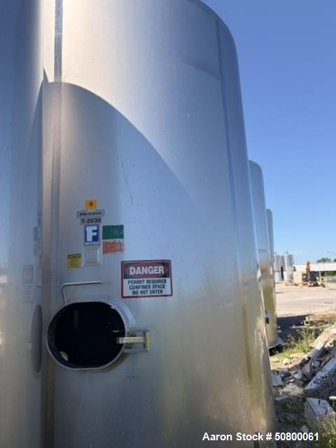 Used Feldmeier 6,000 Gallon Stainless Steel Mix Tank with Lightnin Agitator – Single Wall Process Vessel