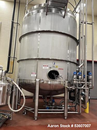 10,000 Gallon Feldmeier Stainless Steel Tank – Vacuum Rated with Agitator & CIP