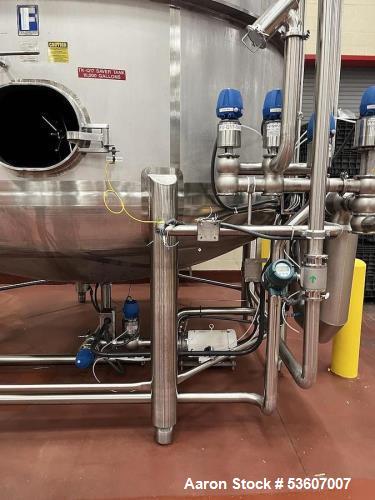10,000 Gallon Feldmeier Stainless Steel Tank – Vacuum Rated with Agitator & CIP