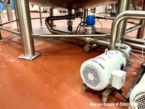 Feldmeier 15,000 Gallon Stainless Vertical Mixing Tank – Agitator & CIP Equipped