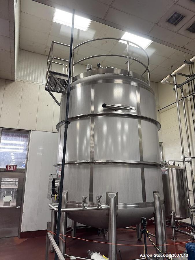 Used Feldmeier 6,500 Gallon (24,600 L) Vertical Mix Tank – 316L Stainless Steel