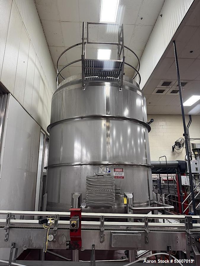 Used Feldmeier 6,500 Gallon (24,600 L) Vertical Mix Tank – 316L Stainless Steel