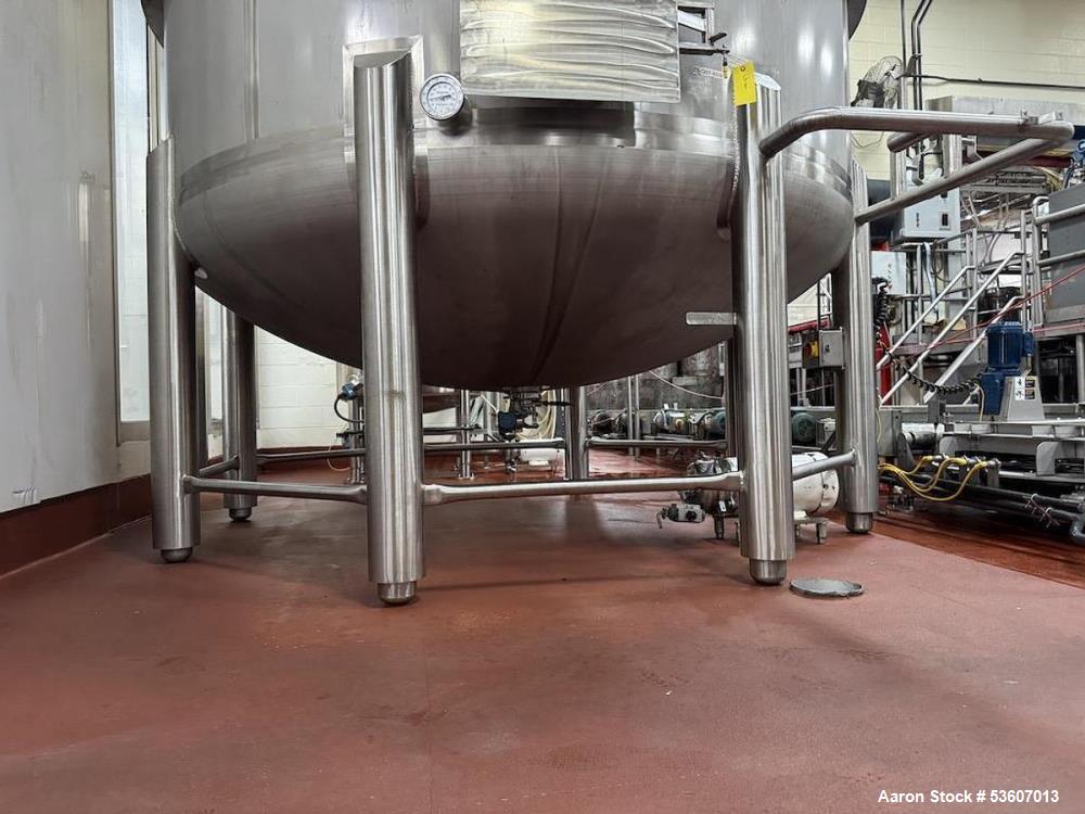 Used Feldmeier 6,500 Gallon (24,600 L) Vertical Mix Tank – 316L Stainless Steel