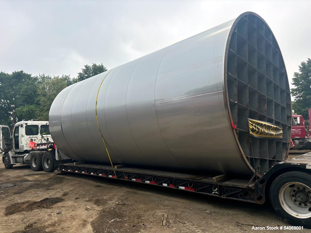 Used Feldmeier Tank, Stainless steel. 12' diameter x 28' long. Vertical. S/n 1410362