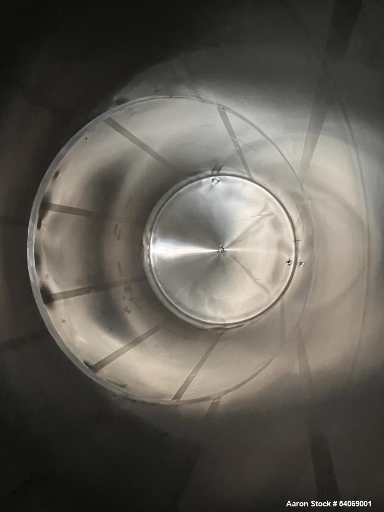 Used Feldmeier 20,000 Gallon Stainless Steel Vertical Tank | Dished Top | Sloped Bottom | Manway Access