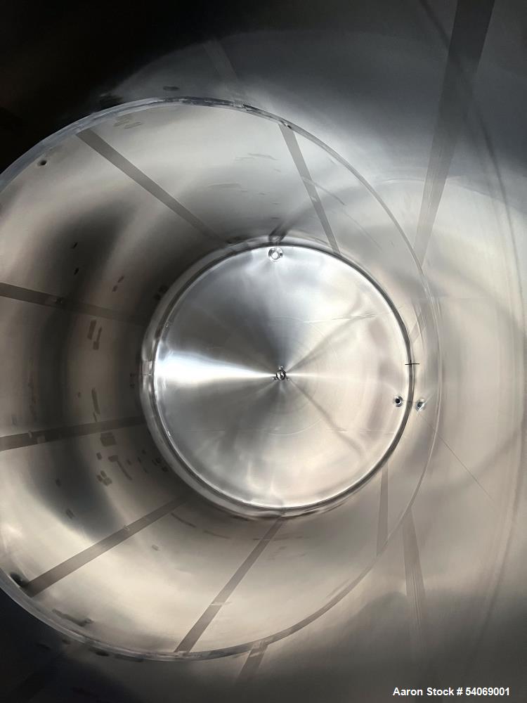 Used Feldmeier 20,000 Gallon Stainless Steel Vertical Tank | Dished Top | Sloped Bottom | Manway Access
