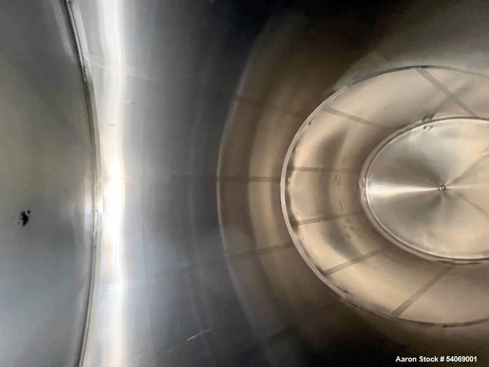 Used Feldmeier 20,000 Gallon Stainless Steel Vertical Tank | Dished Top | Sloped Bottom | Manway Access