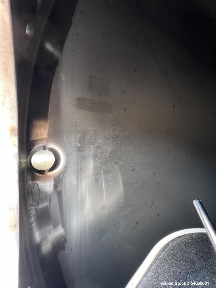 Used Feldmeier 20,000 Gallon Stainless Steel Vertical Tank | Dished Top | Sloped Bottom | Manway Access