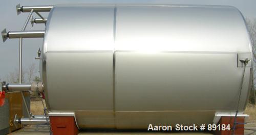 Unused-UNUSED: Feldmeier jacketed tank, 10,000 gallon, 316L stainless steel, vertical. 126" diameter x 180" straight side. Coned top and bottom, #4 finish. Bottom cone dimple jacket rated 125 psi at ...
