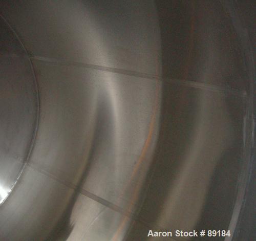 Unused-UNUSED: Feldmeier jacketed tank, 10,000 gallon, 316L stainless steel, vertical. 126" diameter x 180" straight side. Coned top and bottom, #4 finish. Bottom cone dimple jacket rated 125 psi at ...