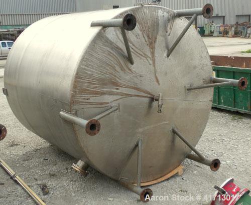 Used- Filpaco Industries Tank, Approximate 6,000 Gallon, 304 Stainless Steel, Vertical.  Approximate 114" diameter x 132" st...