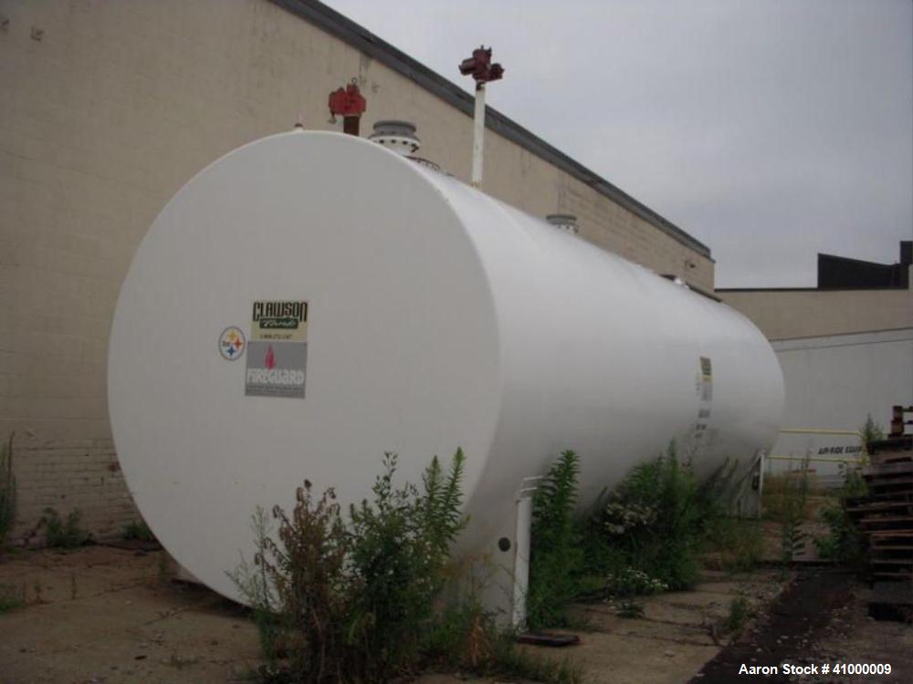 Used 20,000 Gallon Custom 304 Grade Stainless Steel/Carbon Steel UL 2085 Fire Guard Tank with nominal dimensions of 10'6" diameter x 34'7" shell length.  Tank shall be complete with all required open...