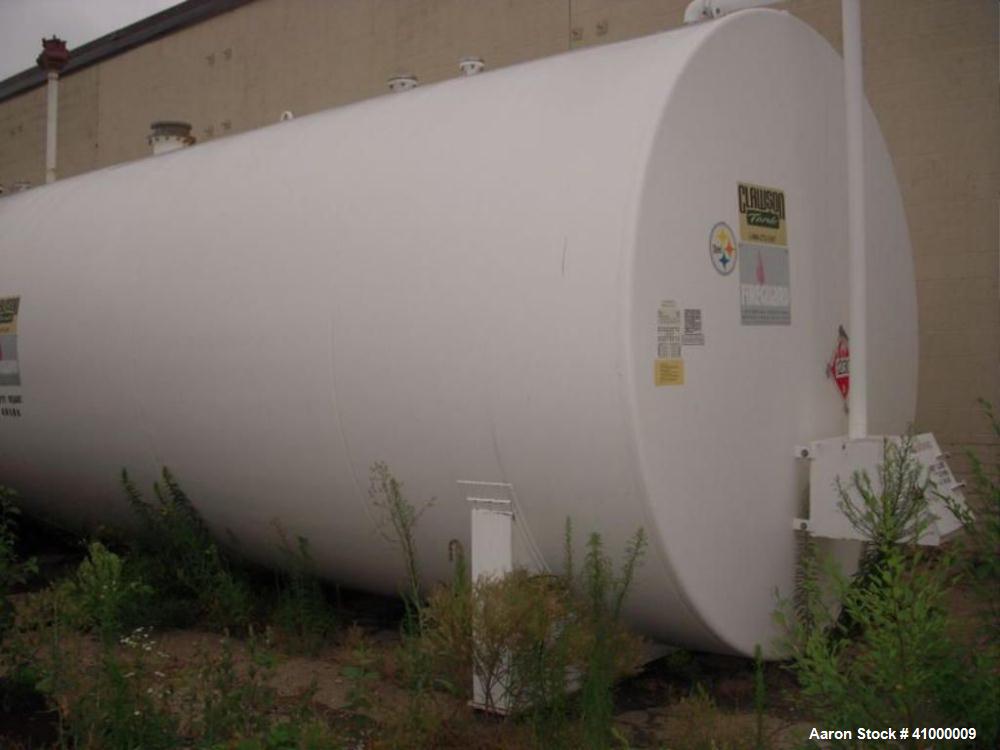 Used 20,000 Gallon Custom 304 Grade Stainless Steel/Carbon Steel UL 2085 Fire Guard Tank with nominal dimensions of 10'6" diameter x 34'7" shell length.  Tank shall be complete with all required open...