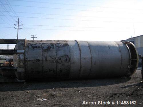 Used-16,978 Gallon Five Star Industries Mix Tank.  304 Stainless steel construction, approximately 10' diameter x 26'9" stra...