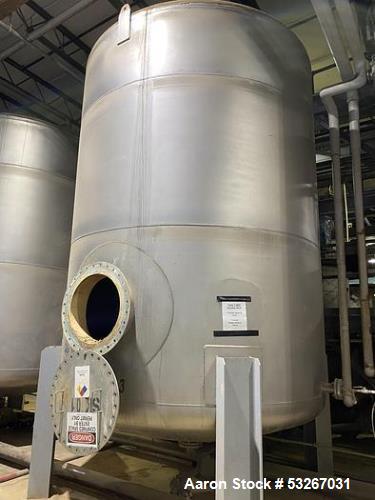 Gaston County approximately 8000 gallon 304 stainless steel vertical tank.
