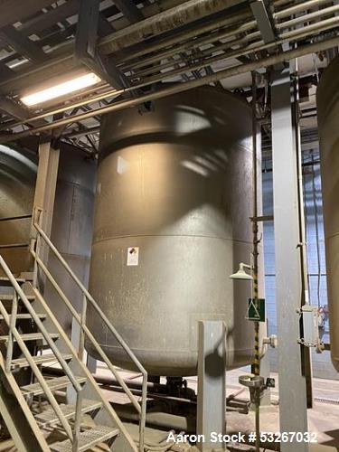 Gaston County approximately 8000 gallon 304 stainless steel vertical tank.
