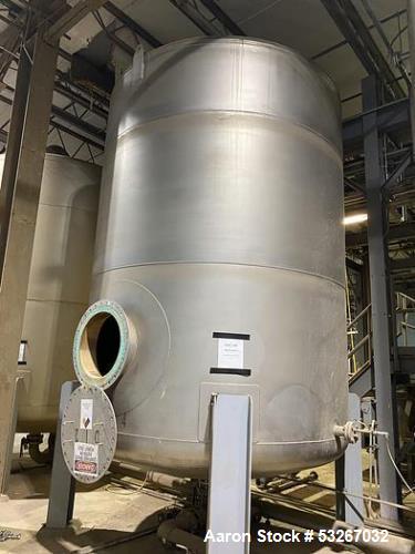 Gaston County approximately 8000 gallon 304 stainless steel vertical tank.