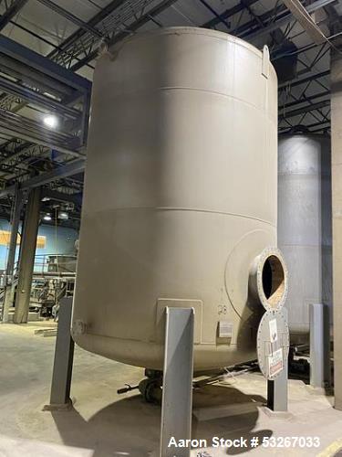 Gaston County approximately 8000 gallon 304 stainless steel vertical tank.