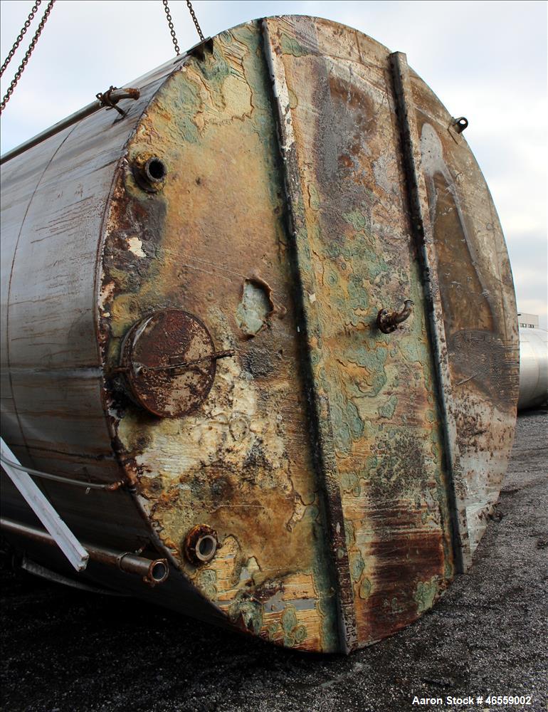 Used Givins Welding Service Tank, Approximate 18,000 Gallon, 316 Stainless Stee