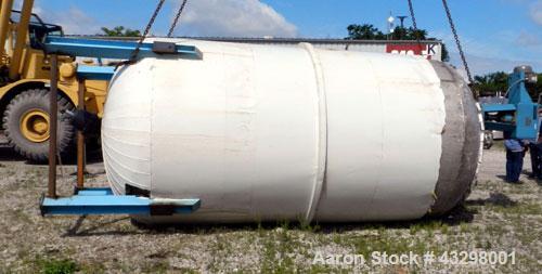 Used Hamilton Dynamic Crystallizer Pressure Tank, 5,300 Gallon, 304L Stainless Steel, Vertical. 96” Diameter x 156” straight side, 2:1 elliptical top and bottom. Internal rated Full Vacuum & 60 psi a...
