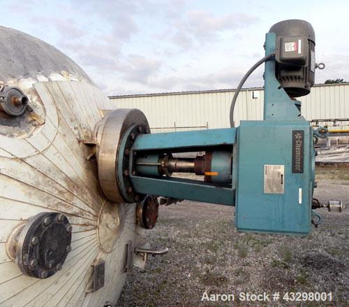 Used Hamilton Dynamic Crystallizer Pressure Tank, 5,300 Gallon, 304L Stainless Steel, Vertical. 96” Diameter x 156” straight side, 2:1 elliptical top and bottom. Internal rated Full Vacuum & 60 psi a...