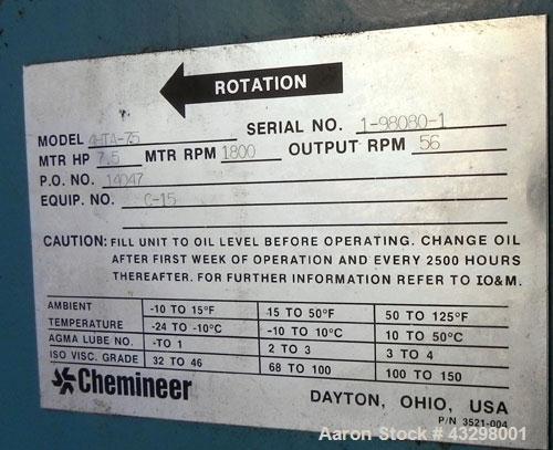 Used Hamilton Dynamic Crystallizer Pressure Tank, 5,300 Gallon, 304L Stainless Steel, Vertical. 96” Diameter x 156” straight side, 2:1 elliptical top and bottom. Internal rated Full Vacuum & 60 psi a...