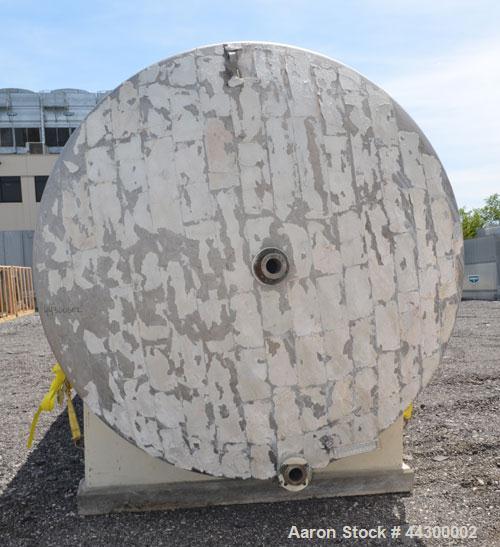 Used Hamilton Welding Company Tank, 11,000 Gallon, 304 Stainless Steel, Horizontal. Approximate 96” Diameter x 330” straight side, dished heads. Openings top 24” man way with cover, 3” side bottom ou...