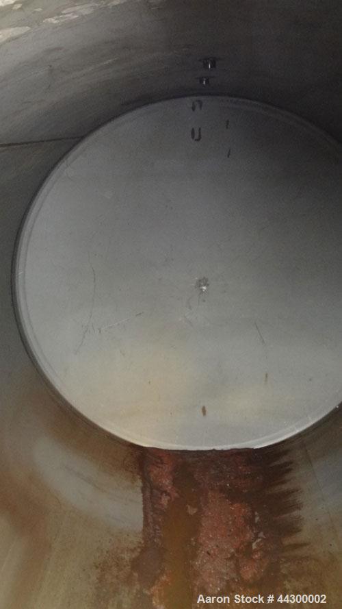 Used Hamilton Welding Company Tank, 11,000 Gallon, 304 Stainless Steel, Horizontal. Approximate 96” Diameter x 330” straight side, dished heads. Openings top 24” man way with cover, 3” side bottom ou...