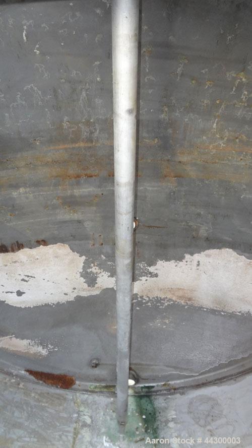 Used Hamilton Welding Company Tank, 5,200 Gallon, 304 Stainless Steel, Horizontal. Approximately 84” diameter x 202” straight side, dished heads. Openings: top 24” manway with cover, 3” side bottom o...
