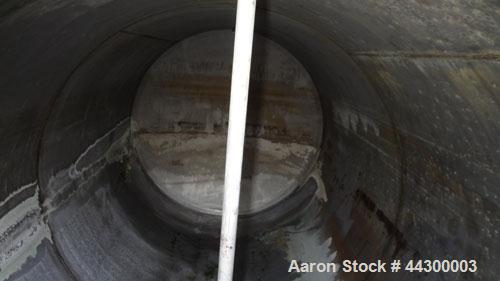 Used Hamilton Welding Company Tank, 5,200 Gallon, 304 Stainless Steel, Horizontal. Approximately 84” diameter x 202” straight side, dished heads. Openings: top 24” manway with cover, 3” side bottom o...