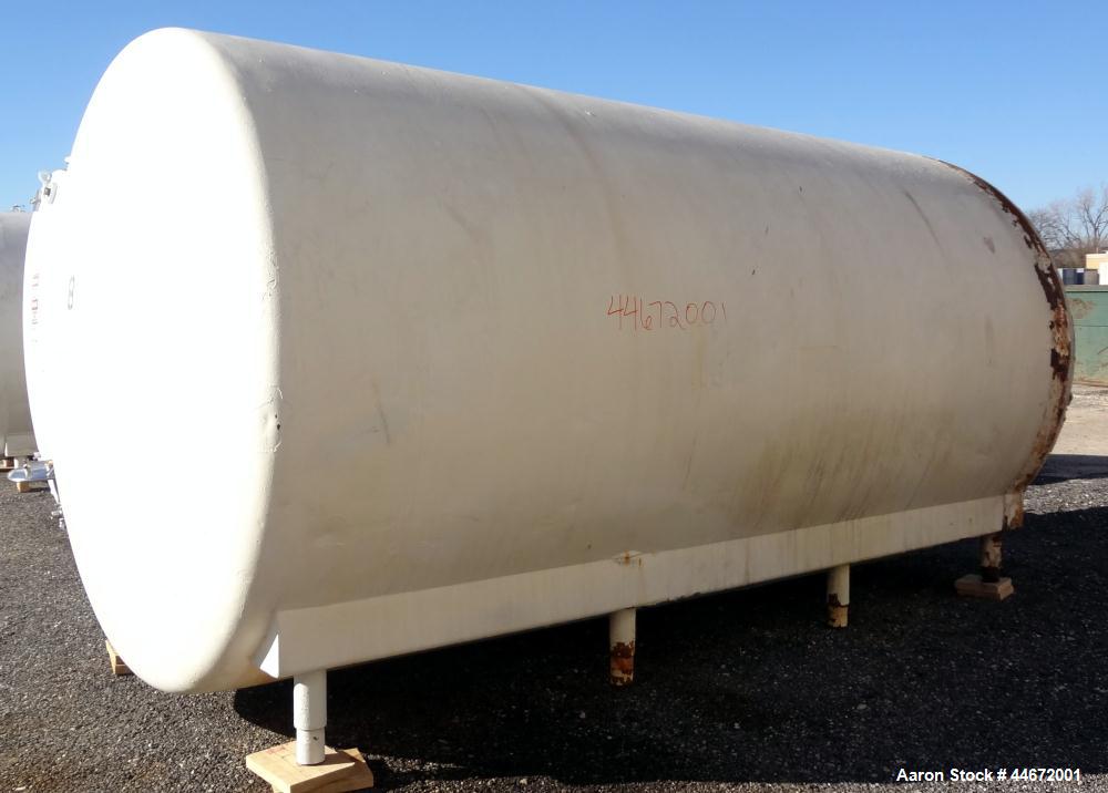 Used Heil Company Storage Tank, 5000 Gallon, 304 Stainless Steel, Horizontal. Approximately 92" diameter x 168" straight side, dished heads. Insulated with carbon steel sheathing. Side entering agita...