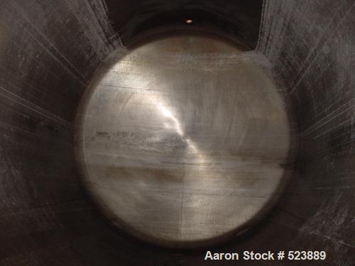 USED: 8,500 gallon Heil insulated horizontal storage tank. 304stainless steel interior, mild steel painted exterior, verticalagitator, 9'9" diameter x 18'8" long, on 10 mild steel legs,2 sightglass o...
