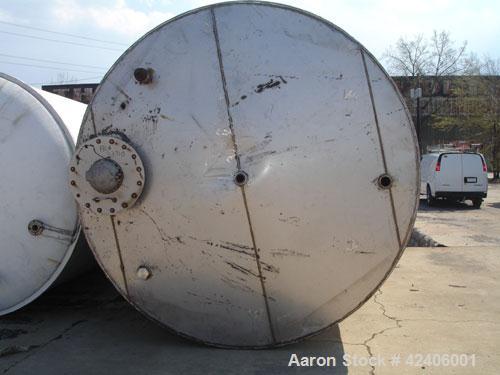 Used Henders Boiler and Tank Storage Tank, approximately 11,175 gallon, 304 stainless steel, vertical. Approximately 120’’ diameter x 228’’ straight side, slight coned top, flat bottom. Openings: top...
