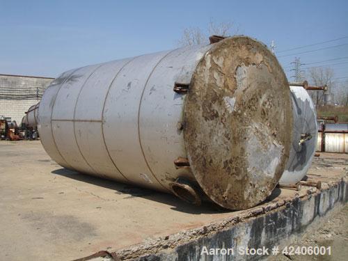Used Henders Boiler and Tank Storage Tank, approximately 11,175 gallon, 304 stainless steel, vertical. Approximately 120’’ diameter x 228’’ straight side, slight coned top, flat bottom. Openings: top...