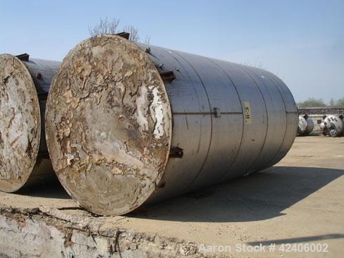 Used Henders Boiler and Tank Storage Tank, approximately 11,175 gallon, 304 stainless steel, vertical. Approximately 120’’ diameter x 228’’ straight side, slight coned top, flat bottom. Openings: top...
