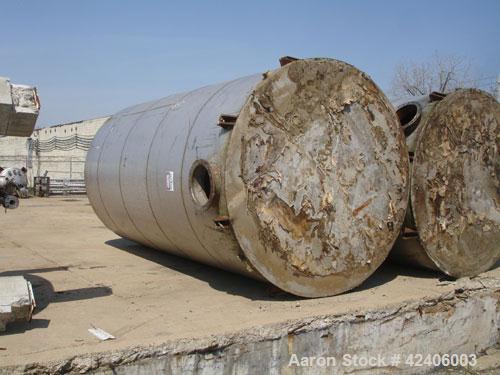 Used Henders Boiler and Tank Storage Tank, approximately 11,175 gallon, 304 stainless steel, vertical. Approximately 120’’ diameter x 228’’ straight side, slight coned top, flat bottom. Openings: top...