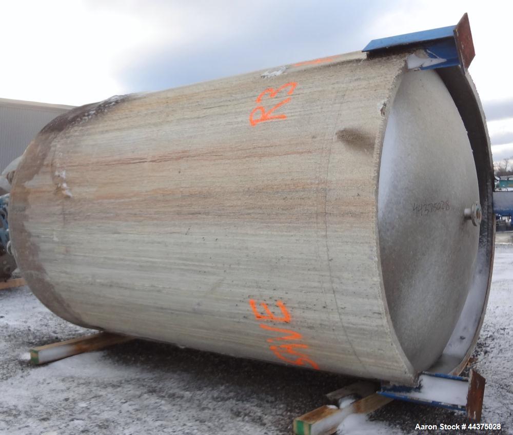 Used Imperial Steel Pressure Tank, 6500 Gallon, 316 Stainless Steel, Vertical. Approximate 108" diameter x 144" straight side, dished top and bottom. Internal rated 50 psi at 150 degrees F. Openings ...