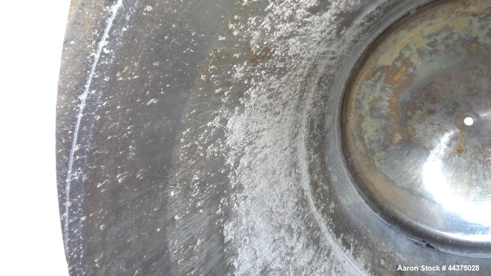 Used Imperial Steel Pressure Tank, 6500 Gallon, 316 Stainless Steel, Vertical. Approximate 108" diameter x 144" straight side, dished top and bottom. Internal rated 50 psi at 150 degrees F. Openings ...