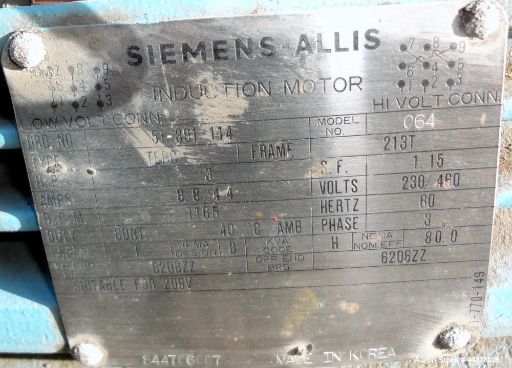 Used Imperial Steel Tank, 10,300 Gallon, 304 Stainless Steel, Vertical. Approximate 126" diameter x 192" straight side, flat welded top, dished bottom. Fixed carbon steel agitator bridge with a top e...
