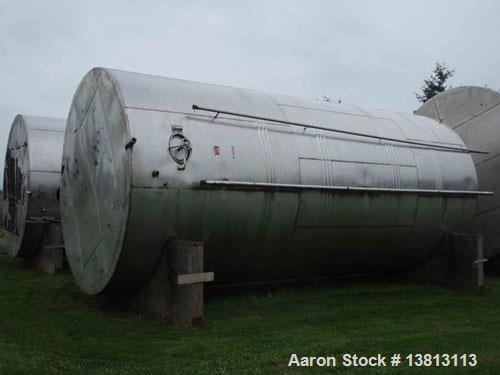 Used-J&S 20,000 Gallon Stainless Steel Tank.  12'6" Wide x 28'2" tall, 5500 lbs, with spreader bar and rigging, 304 stainles...