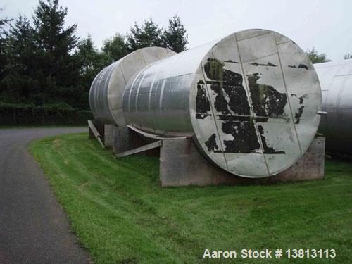 Used-J&S 20,000 Gallon Stainless Steel Tank.  12'6" Wide x 28'2" tall, 5500 lbs, with spreader bar and rigging, 304 stainles...