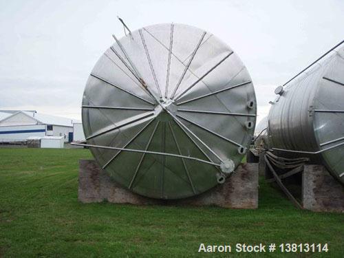 Used J&S 30,000 Gallon Stainless Steel Tank. Type 316 stainless steel. Top head is 308 stainless steel. Overall dimensions are 15'6" diameter x 27'9" tall. .