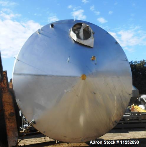 Used JV Northwest stainless steel tank, approximately 6,250 gallon capacity