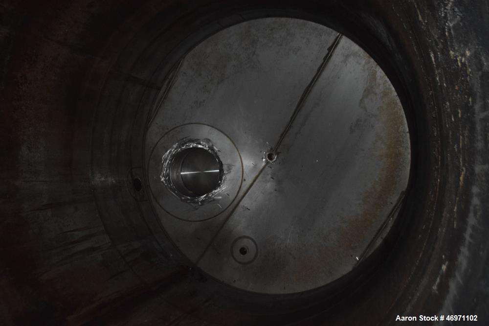 Used JMW James Machine Works API 650 Tank, 9,400 Gallon, 316L Stainless Steel, Vertical. 120" Diameter x 192" straight side, coned top, 24” sloped bottom. Internal rated maximum operating temperature...