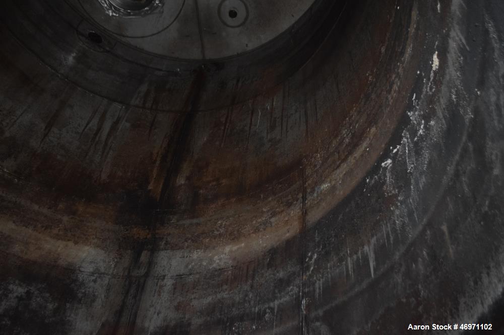 Used JMW James Machine Works API 650 Tank, 9,400 Gallon, 316L Stainless Steel, Vertical. 120" Diameter x 192" straight side, coned top, 24” sloped bottom. Internal rated maximum operating temperature...