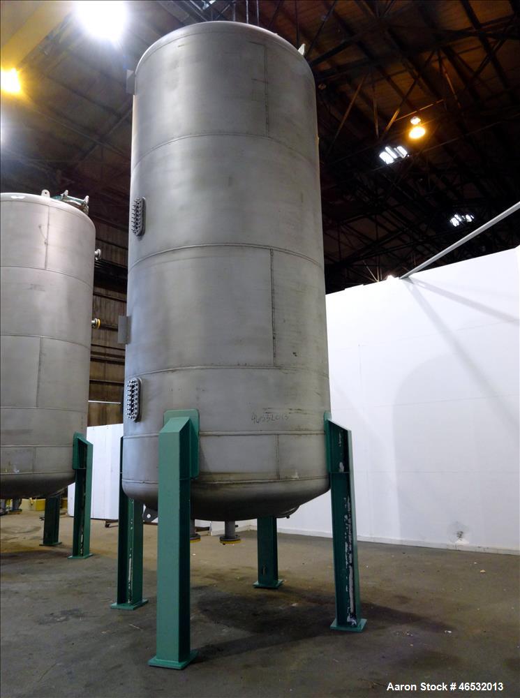 Unused- Graver Water Systems Approximate 5200 Gallon Cation Regeneration Vessel. Manufactured by Kennedy Tank, 316/316L stainless steel, vertical. 90" Diameter x 182" straight side, dished top and bo...