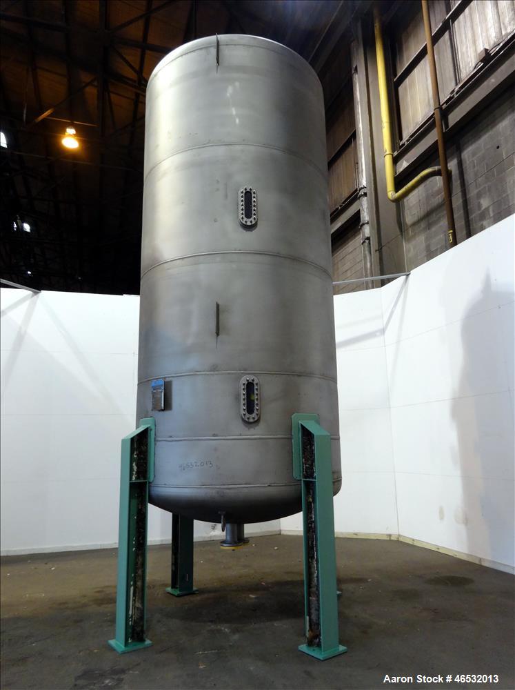 Unused- Graver Water Systems Approximate 5200 Gallon Cation Regeneration Vessel. Manufactured by Kennedy Tank, 316/316L stainless steel, vertical. 90" Diameter x 182" straight side, dished top and bo...